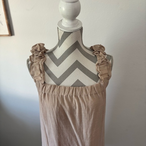 Womens Sweet Wanderer Beige Mini Dress - Picture 4 of 7